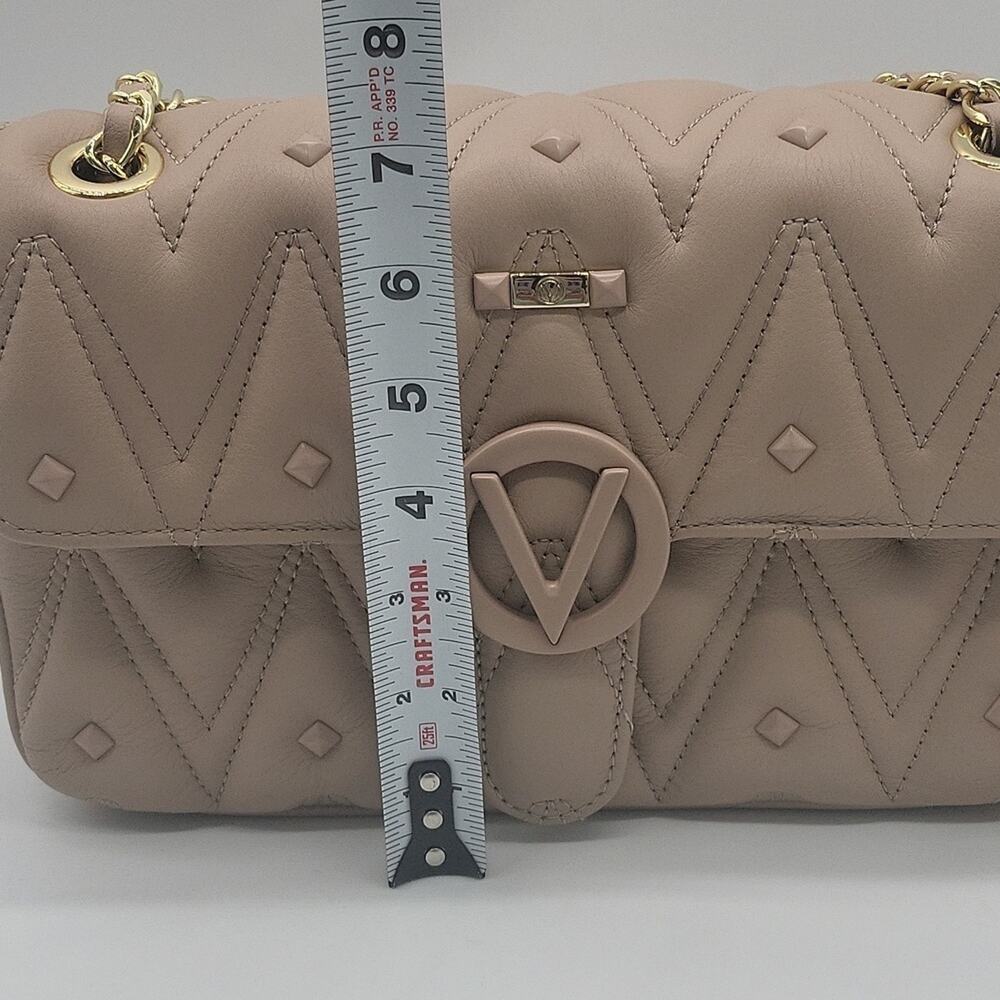 Valentino by Mario Valentino Antoinette Studs Dusty Pink Leather Bag NWT Italy - Picture 12 of 15